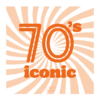 Affiche 70's Iconic 40x40cm