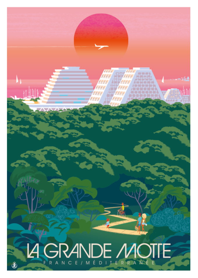 Affiche Sunset Jungle